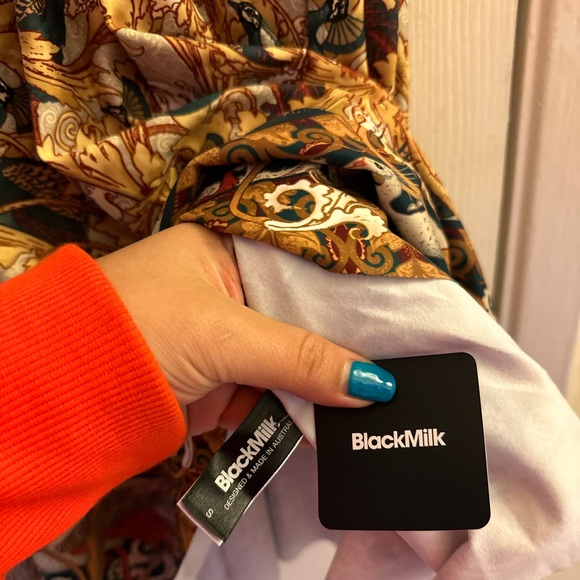 PEACOCK GARDEN POCKET MIDI SKIRT - LIMITED -size small- Blackmilk clothing BNWT - Picture 3 of 3